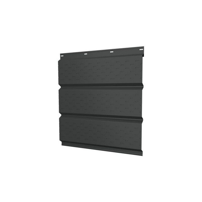 Софит металлический полная перфорация 0,5 Satin Мatt RAL7016 серый антрацит