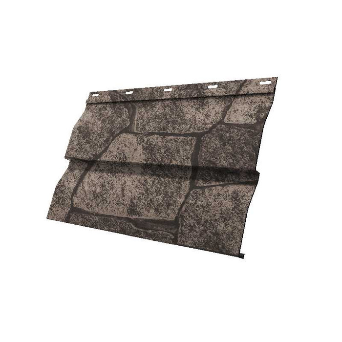 Металлический сайдинг Grand Line Корабельная Доска 0.45 мм Print Elite King Stone