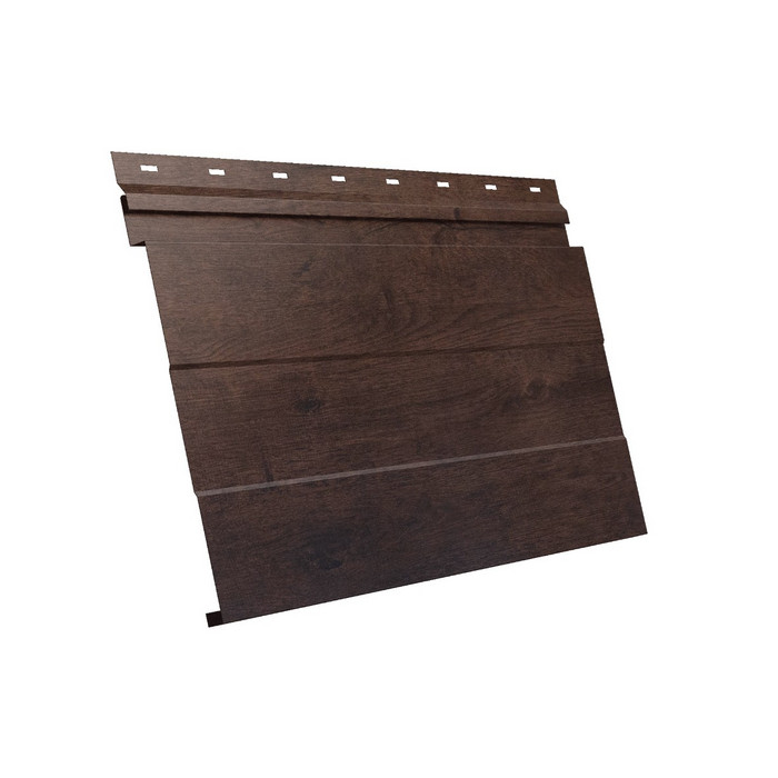 Металлический сайдинг Grand Line Фасадная панель 0.45 мм Print Elite Antique Wood