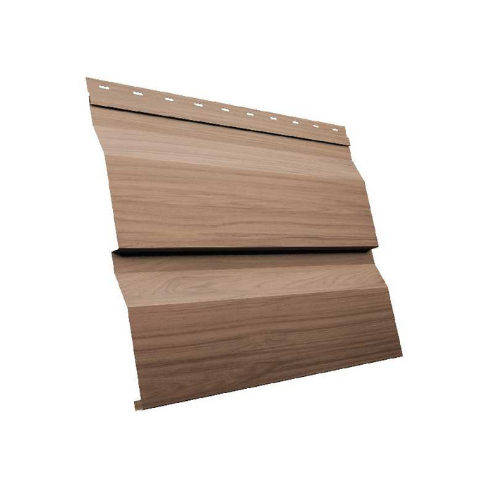 Металлический сайдинг Grand Line Корабельная Доска XL 0.45 мм Print Elite Honey Wood