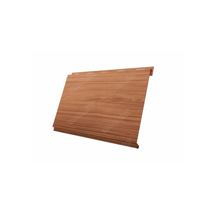 Металлический сайдинг Grand Line Фасадная панель 0.45 мм Print Elite с пленкой Honey Wood
