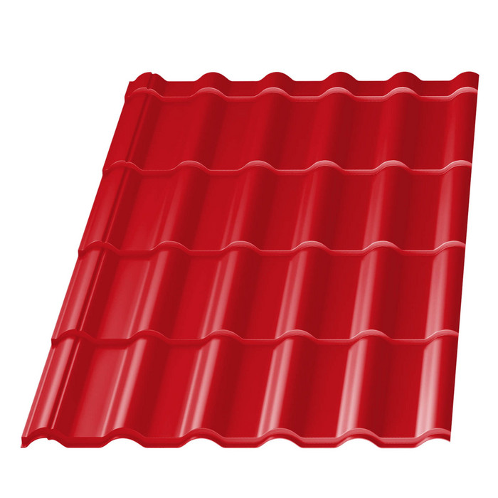 Металлочерепица Банга 0,45 RAL 3020 Красный